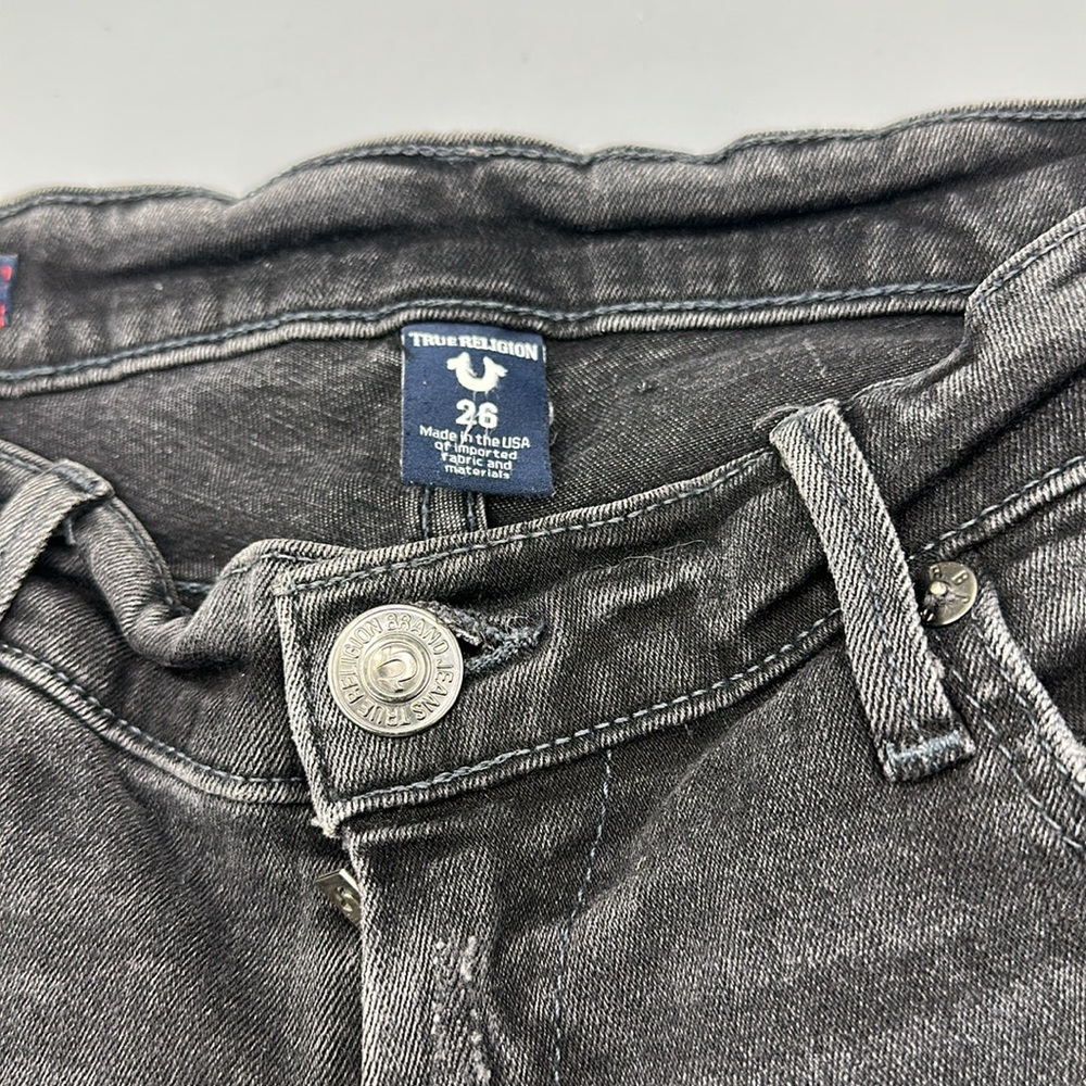 True Religion Black Casey Low Rise Super Skinny Jeans - Picture 3 of 7